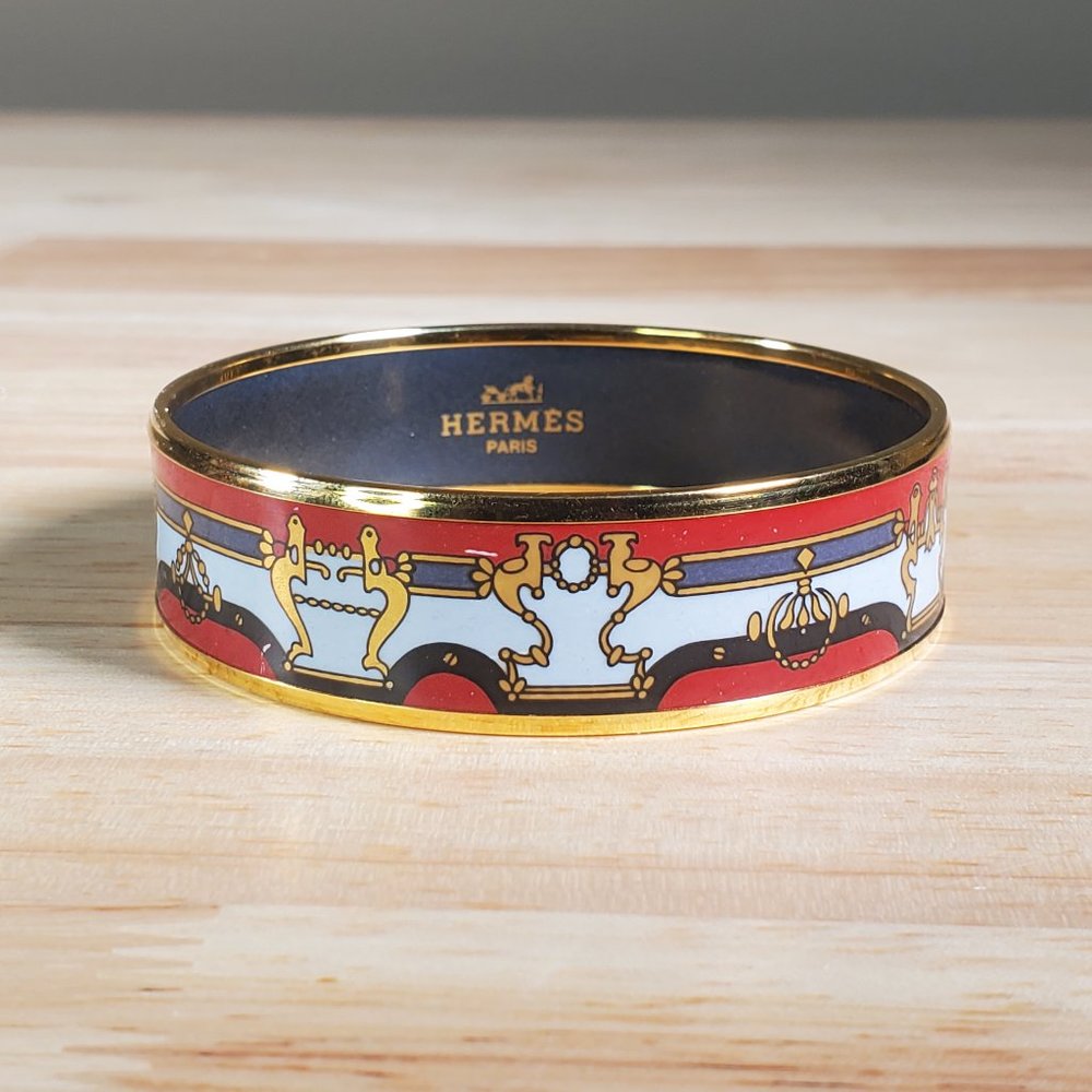 Hermes Multi Colour Enamel Bangle Bracelet BIJOU ANCIENNE COLLECTION